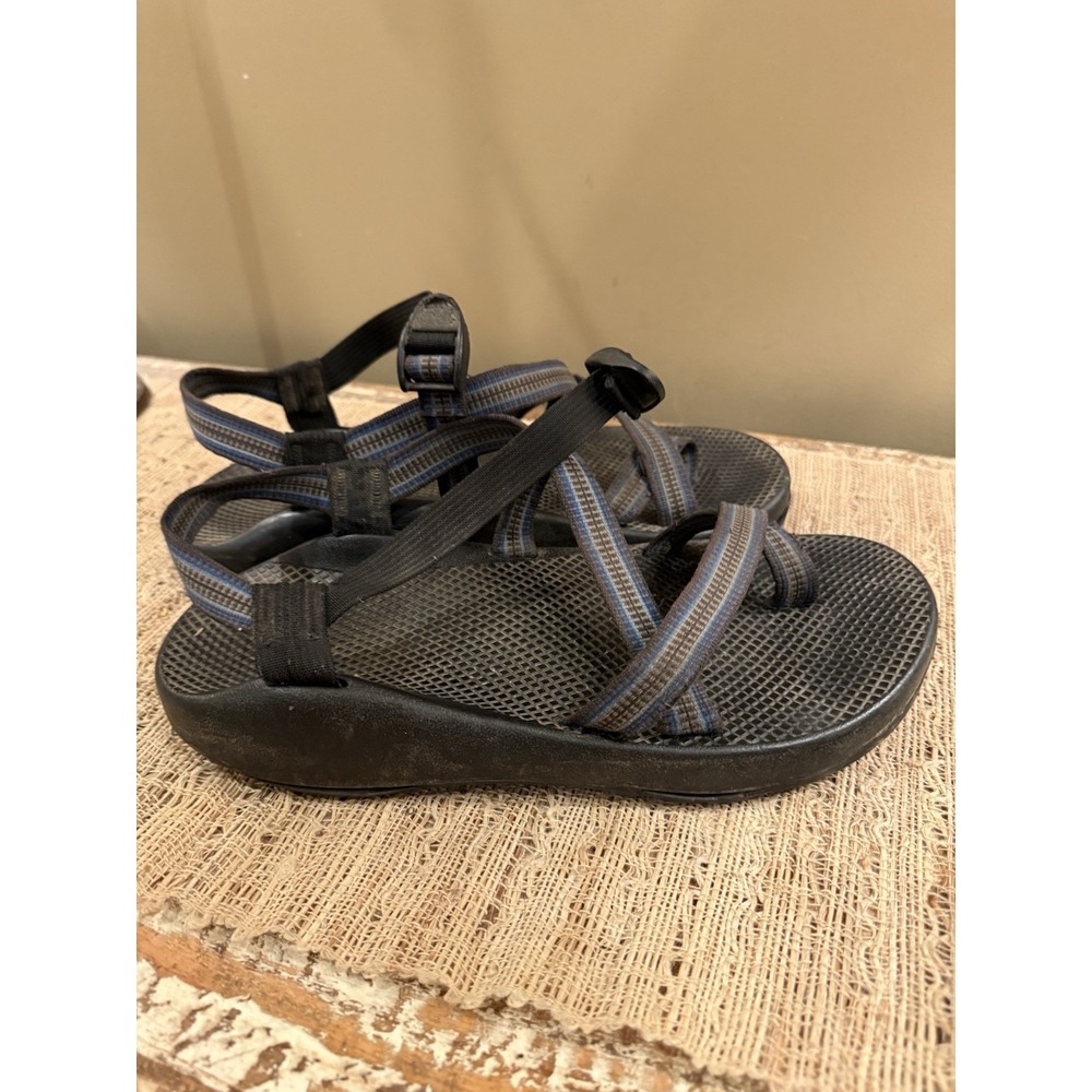 CHACO Men's SANDALS Blue & Grey Sz-11 Beach Casual Comfortable‎
